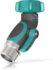 Heavy Duty 45 Angle Hose Connector Metal Elbow Fitting With Shut Off Valve