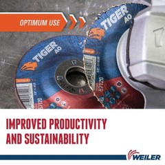 Weiler 57121 Tiger 4-1/2″ Grinding Wheel, Type 27, 1/4″ Thick, A24R… Fast Ship