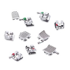 Dental MIM Soporte ortodóntico Brackets Mini MBT/Roth 018/022 Monoblock Hooks
