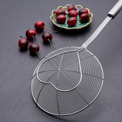 Eisinly Strainer Skimmer Spoon for Cooking and Frying, 6.3 Inches, Silver