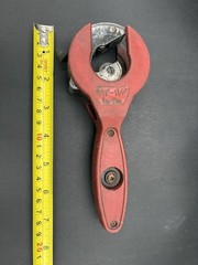 Vtg Tubing Cutter Close Quarters Ratcheting Handle Pipe Cutter Tool Copper Steel