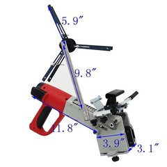 110V Woodworking Edge Banding Machine Curve Straight Edge Sealing 2.7HP 033196