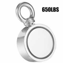 650LBS Double Sided Super Strong Neodymium Fishing Magnet Power Pulling Force US