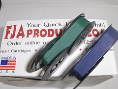 New Royal Portable Typewriter Ribbon Ink – Blue and Green Ribbon Pack