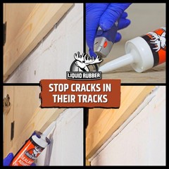 Liquid Rubber Caulk – Waterproof Hybrid Adhesive Sealant, White, 1 Pack, 10oz