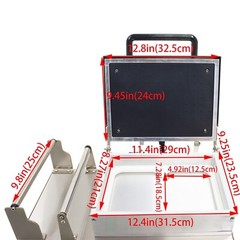110V/60Hz Bench Vacuum Sealer 2 Slots Commercial Vacuum Skin Packaging Machine