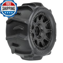 Pro-Line Racing Dumont F/R Tires Mounted 12Mm Hex Black Raid 4 For Arrma