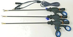 3pc Laparoscopic Bipolar Maryland/Roby Dissector/Bipolar Cutter Instruments