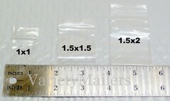 400 Reclosable Bag Variety Pack 1×1 1.5×1.5 1.5×2 2×2 Tiny Seal-Top Baggies