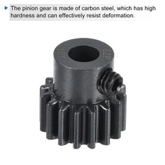 RC 32P Hardened Pinion Gear 5mm Shaft 16T Motor Gears Carbon Steel for RC Car