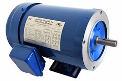 AC MOTOR, 3/4HP, 3450 RPM, 3PH, 208-230V/460V, 56C/TEFC, WITH BASE
