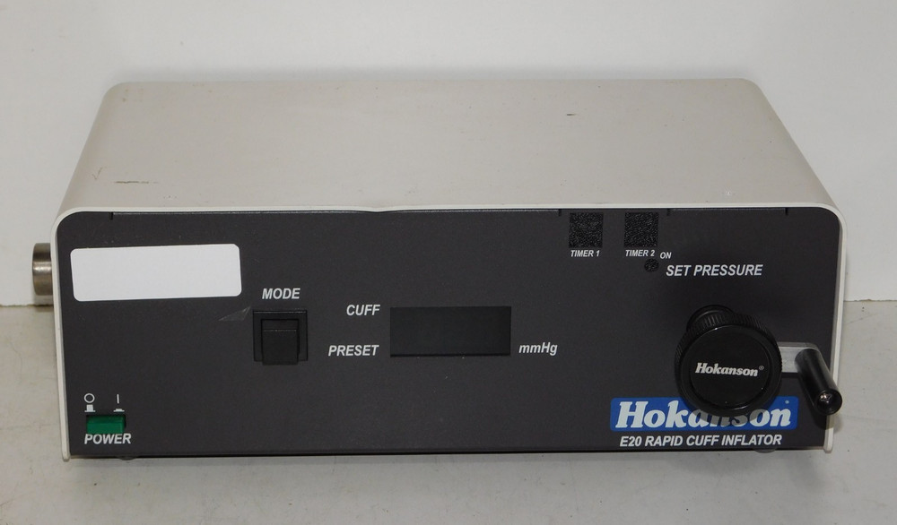 Hokanson Instruments E20 Rapid Cuff Inflator Air Supply Equipment Benchtop USA