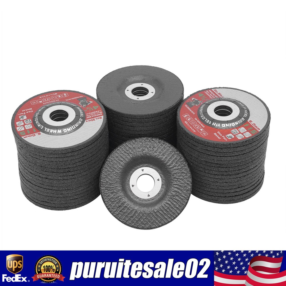 50 PACK Grinding Wheels 4-1/2″ x 1/4″ x 7/8″ Metal Steel 4.5″ Disc Angle Grinder