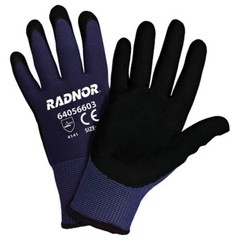 RADNOR X-Large 15 Gauge Nitrile/Micro-Foam Palm And Finger Coated Work Gloves