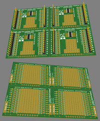 4pcs TSSOP 0.5mm VSOP VSSOP STRIPBOARD Adaptor PCB Breakout MSOP QSOP MSSOP TSOP