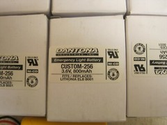 Lot Of 7 Dantona 3.6 Volt Replacement Emergency Lighting Battery 800mAh