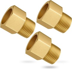 Corrosion-Resistant Brass Pipe Fitting Set, 1/2