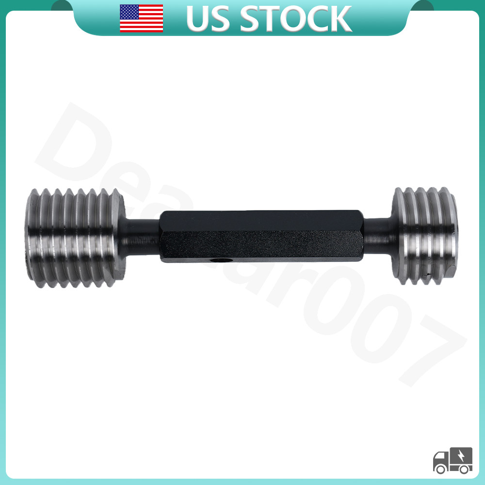 NEW 1 3/4 5 UNC 2B THREAD PLUG GAGE 1.75 5 GO NO GO P.D.’S = 1.6201 & 1.6317