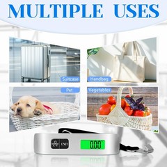 Luggage Scale, 110lb Luggage Weight Scale with 4 Unit Switching Functions&LED…
