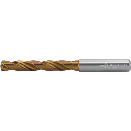 WALTER DC160-05-12.300A0-WJ30ET High Performance Drills, 0.4843 Inch Diameter,