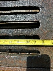 Unused Cast Iron Storm Drain Catch Basin Frame With Grate 32.5” X 32.5”