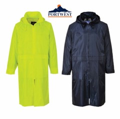 Portwest S438 Unisex Classic Adult Waterproof Long Rain Jacket (Small-2XL)