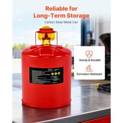 Uimoso 5 Gallon Red Safety Gas Can with Flame Arrester and Funnel