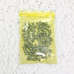 New Flat Yellow Plastic QuickQlick™ Bag Pouches Different QTY and Sizes