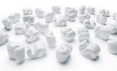 Bubblefast! 1.5 cu. ft. White Anti-Static Packing Peanuts Popcorn made from…