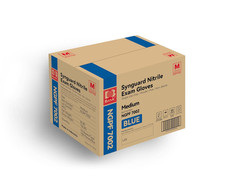 Basic Medical Blue Nitrile Exam Gloves – Latex-Free & Powder-Free – NGPF 7002 (C