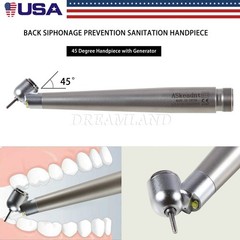 Dental LED high speed handpiece 45 degree Surgical NSK style 2/4 Hole