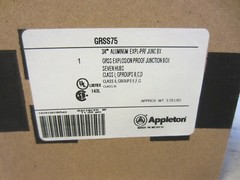 APPLETON GRSS75 3/4″ EXPLOSION PROOF JUNCTION BOX 7 HUBS 4 PLUGS