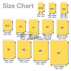#000 4.5″x8″ 12cmx20cm Yellow Kraft Bubble Mailer Mailing Shipping Envelope Bag