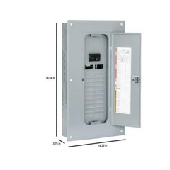 Square D 100 Amp 24-Space 48-Circuit Indoor Main Breaker Panel Box Load Center