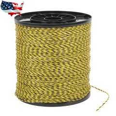 Electric Fence Wire, 3500Ft 1/8″ , Polywire fit for Portable Livestock Fencing