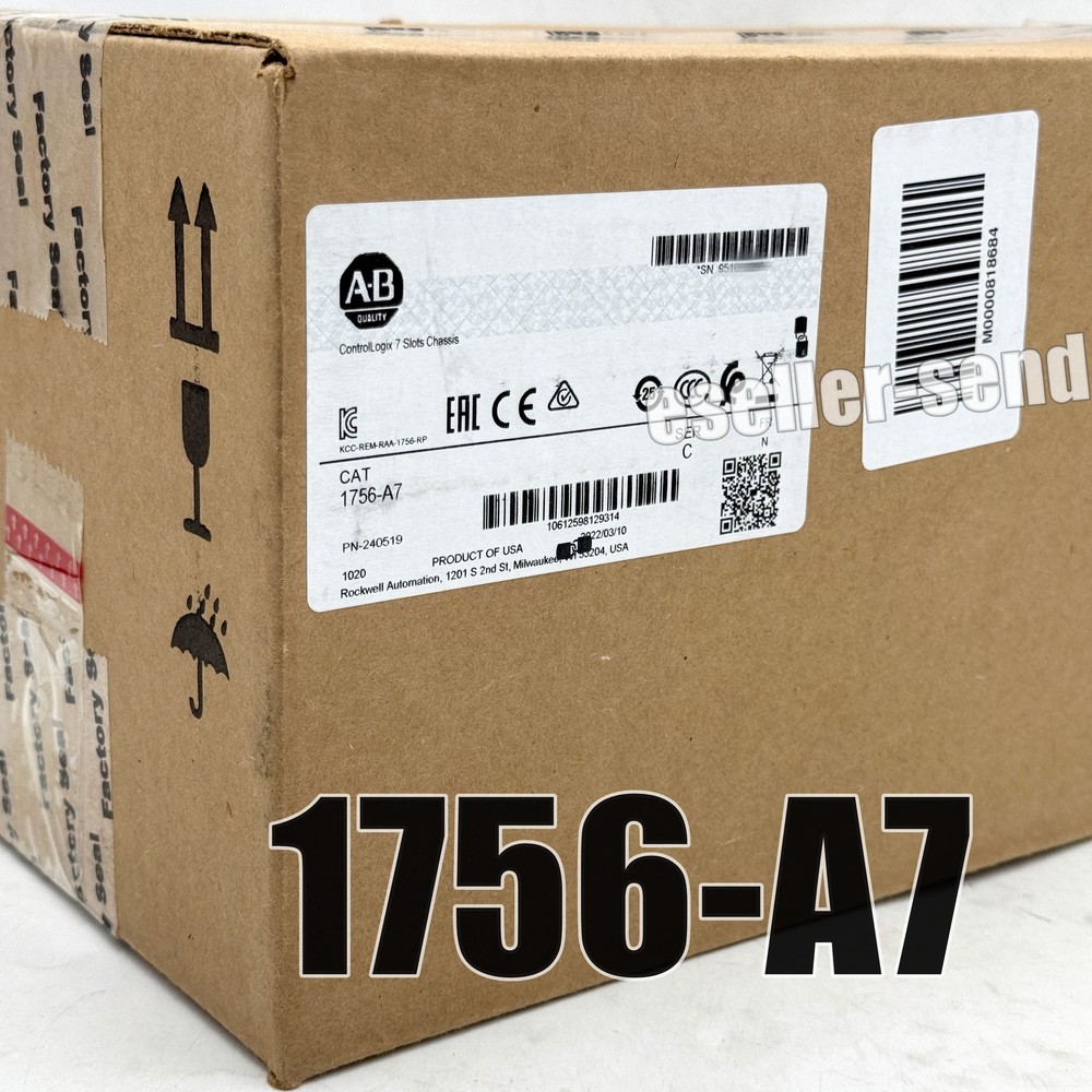 1756-A7 Allen-Bradley SER C ControlLogix 7 Slots Chassis New Factory Sealed 2023