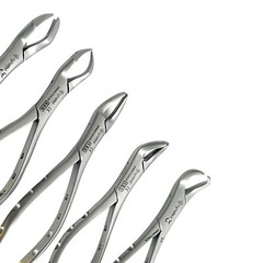 SET OF 5 GERMAN DENTAL TOOTH EXTRACTING EXTRACTION FORCEPS -DENTAL INSTRUMENT