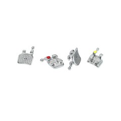 PROB Dental Orthodontic Metal Brackets Braces Mini/Standard Slot.022 3/345Hook