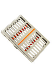NEW GERMAN DENTAL AUTOCLAVE STERILIZATION CASSETTE RACK BOX FOR 7 INSTRUMENT-OR