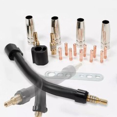 17pcs Flexible mig welding neck 035 M6 Nozzle Kit for MB 15AK MIG Welding Gun