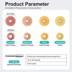 Dental Finishing& Polishing Discs Soflex/Coarse/Medium/Fine/Superfine 50pcs/bag