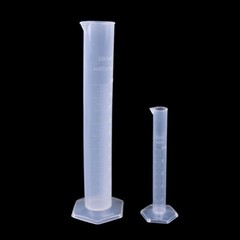 10/25/50/100/250ML Plastic Measuring Cylinder Lab Accessory Test Graduated Tube