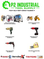 SPX TWSD Series Hydraulic Torque Wrench Calibration Service w/ Certificate