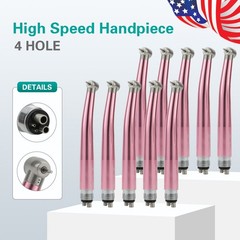 US NSK Dental High Speed Handpiece Air Turbine Anti-retraction 4 Hole Colorful