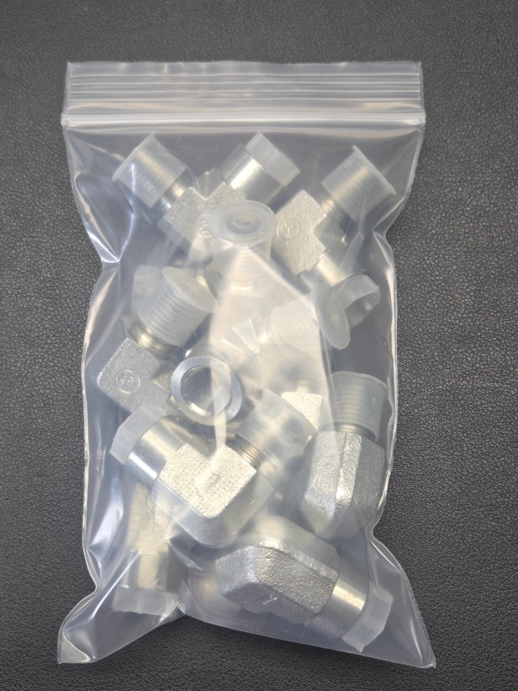 10 Pack 5502-04-04 Steel 1/4″ Male Pipe NPT x 1/4″ Female Pipe 90° Street Elbow