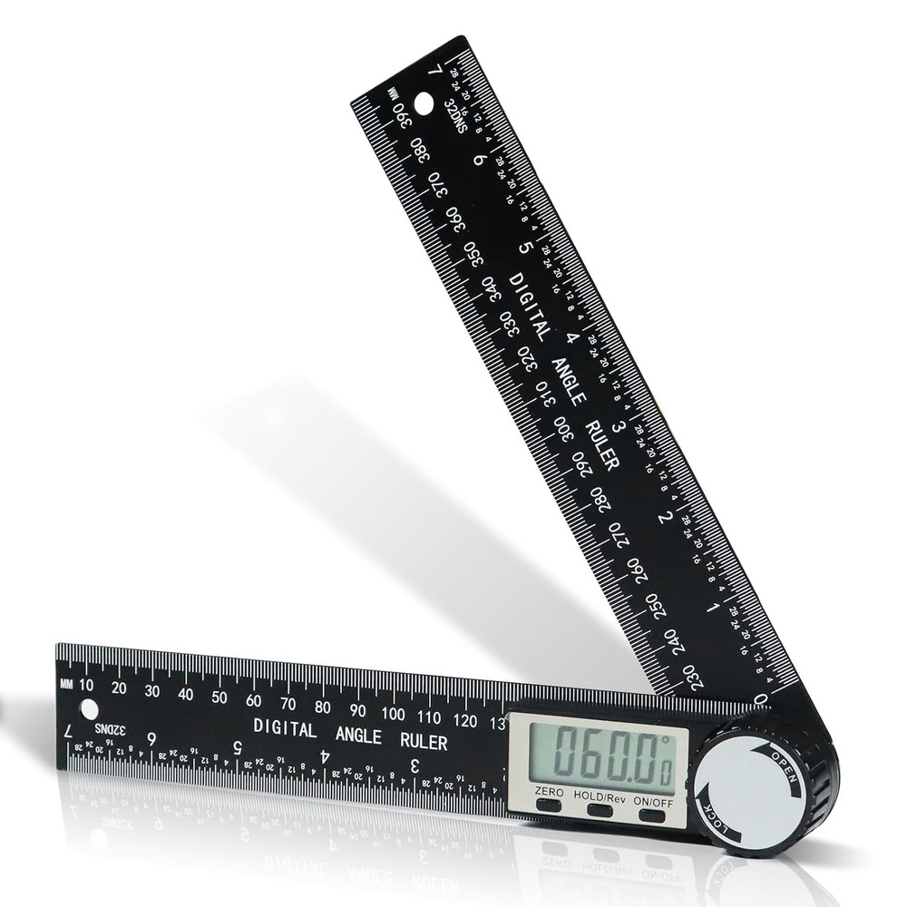 Third Generation Protractor Angle Finder, Digital Angle Ruler with 7inch/200mm