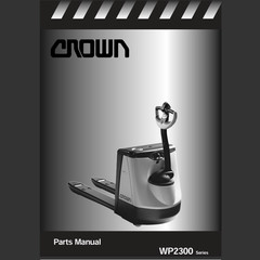 Crown WP2300 Series WP2330-45 WP2335-45 Forklift Parts Catalog Manual PDF USB