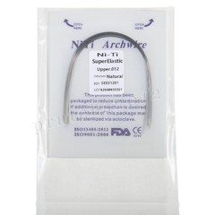 Dental Orthodontic Niti Arch Wire Super Elastic Natural Form Round