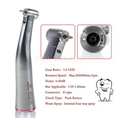 Dental 1:5 LED Fiber Optic Contra Angle Handpiece Electric Fit NSK Ti-MAX X95L