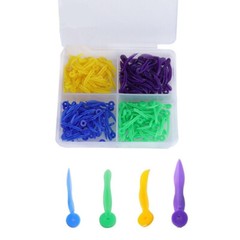 200 Dental Plastic Wedges Concave Design Arc Diastema Wedge w End Circular Hole
